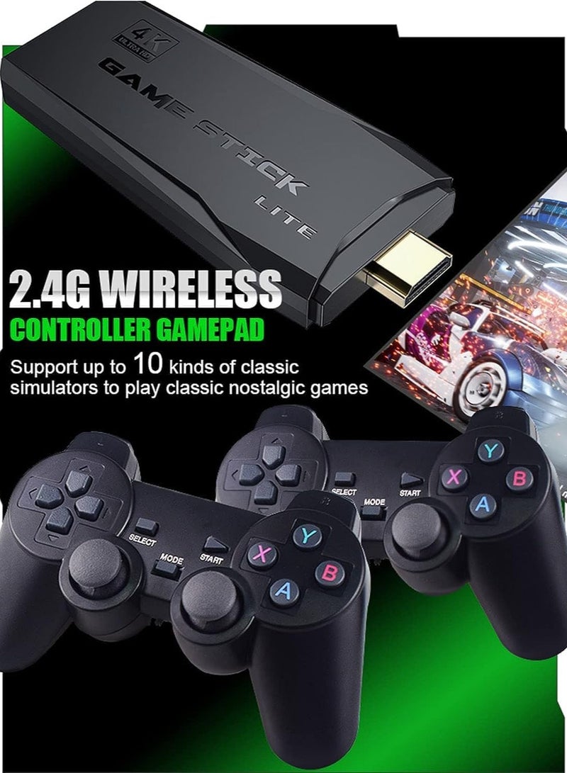 ELTRAZONE Y3 Lite Game Stick Console with Dual 2.4G Wireless Controllers Connnect TV High-definition Output with 64G Card 10000 Games- Usb - Image 2