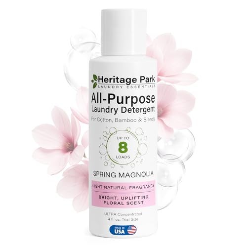 Heritage Park Laundry Essentials Heritage Park Luxury Laundry Detergent Dermatologist Tested Plant based Natural Enzyme Laundry Detergent Sensitive Skin Friendly Spring Magnolia 4 fl oz Trial Size - Image 2