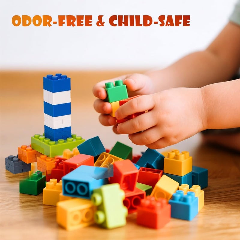 Lekebaby Classic 1500 Pieces Building Bricks Kit Basic Brick Set Classic Colors for Kids Creative Play, Compatible with All Major Brands, Gifts Educational Toy for Boys Girls 6 Years Old and Up - Image 2
