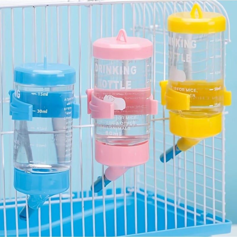2 Pcs 4.23oz Hamster Water Bottle Drinker Automatic Feeder Guinea Pig Rabbit Anti Leak Upright Waterer Assorted Varieties - Image 5
