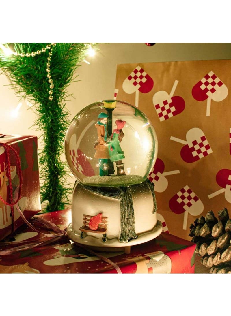 By-Lamp Romantic Gift for Lover, Lighted and Musical Snow Globe  - Image 2