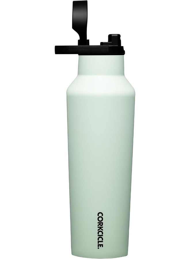 Corkcicle Insulated Canteen Travel Water Bottle, Triple Insulated Stainless Steel, Easy Grip Straw Mouth, Keeps Beverages Cold for 25 Hours or Warm for 12 Hours, 20 oz, Sage Mist - Image 2