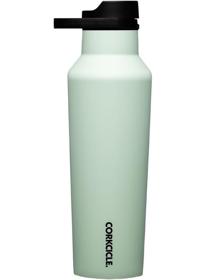 Corkcicle Insulated Canteen Travel Water Bottle, Triple Insulated Stainless Steel, Easy Grip Straw Mouth, Keeps Beverages Cold for 25 Hours or Warm for 12 Hours, 20 oz, Sage Mist - Image 1
