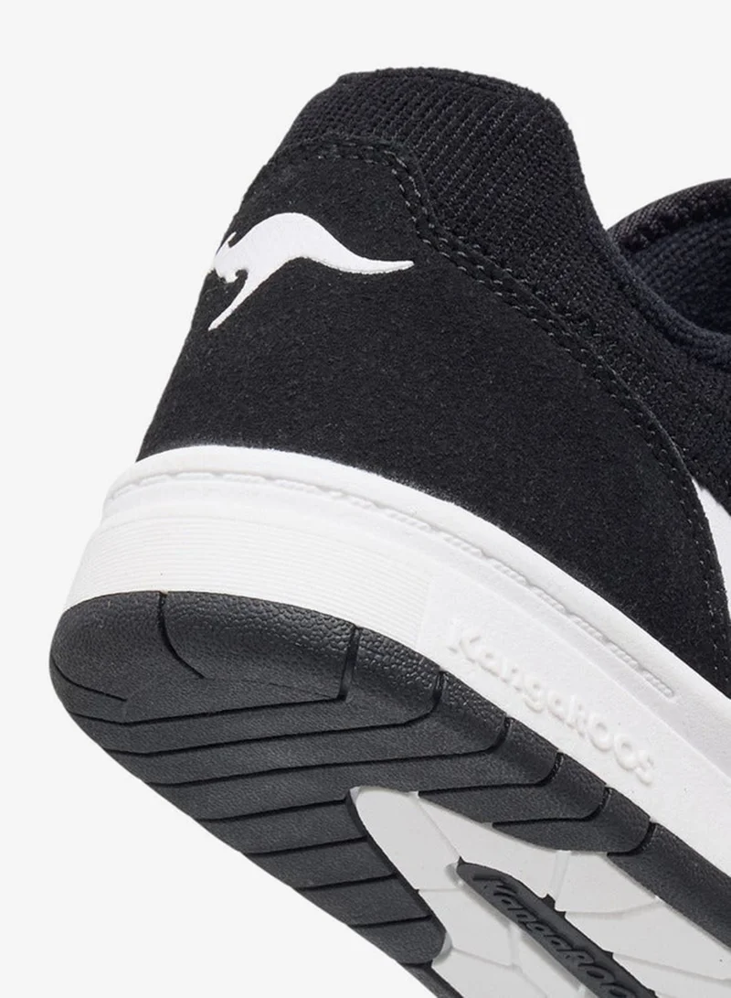 kangaROOS BLACK Boys' Colourblock Sneakers with Lace-Up Closure for Men | Best Price UAE