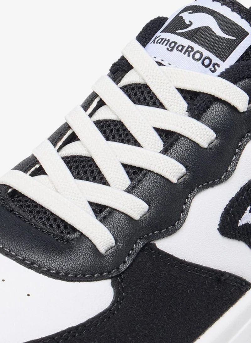 kangaROOS BLACK Boys' Colourblock Sneakers with Lace-Up Closure for Men | Best Price UAE