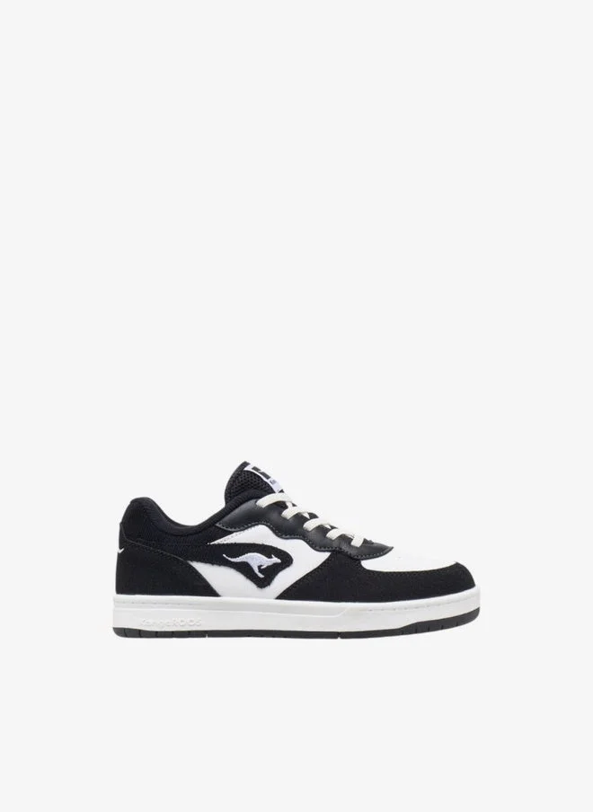 kangaROOS BLACK Boys' Colourblock Sneakers with Lace-Up Closure for Men | Best Price UAE