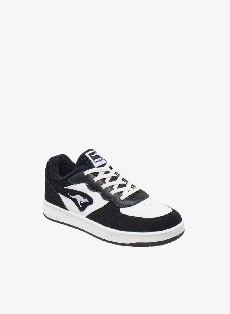 kangaROOS BLACK Boys' Colourblock Sneakers with Lace-Up Closure for Men | Best Price UAE