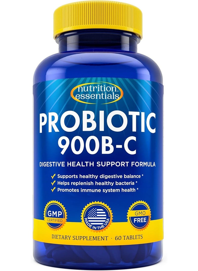 Nutrition Essentials Probiotics 900B-C, 60 Tablets  - Image 1