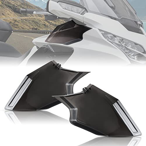 VEISUTOR Upper Air Deflectors for Goldwing GL1800, Smoked Wide Wind Deflector Side Wind Windshield for Honda Gold Wing GL 1800 2018-2024 Accessories - Image 1