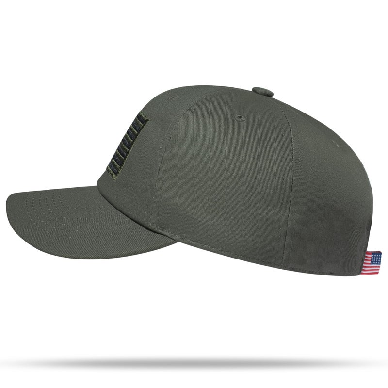 VIONLAN American Flag Hat, Adjustable Fit USA Baseball Cap for Men Women, Dad Hats, Outdoor Ball Caps for Casual Wear Olive - Image 3