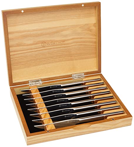 WÃ¼sthof WÜSTHOF 8-Piece Stainless Mignon Steak Knife Set, Silver - Image 4