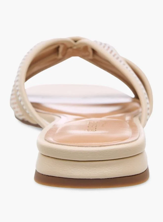 Celeste BEIGE Women Slip-On Sandals for Women | Best Price UAE