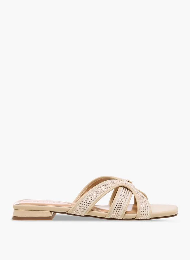Celeste BEIGE Women Slip-On Sandals for Women | Best Price UAE