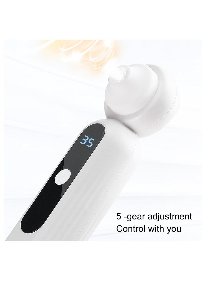 جهاز تنظيف المسام بـ5 مستويات للضبط أداة تنظيف المسام مع 3 رؤوس شفط جهاز شفط المسام لتنظيف الوجه - Image 4