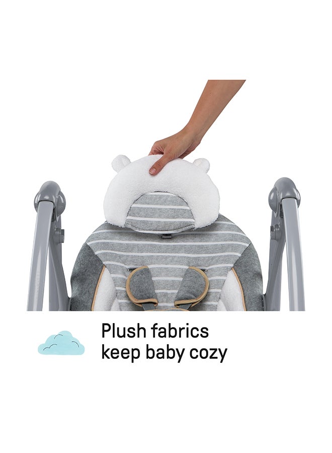 ingenuity Boutique Collection Swing n Go Portable Swing - Bella Teddy - Image 4