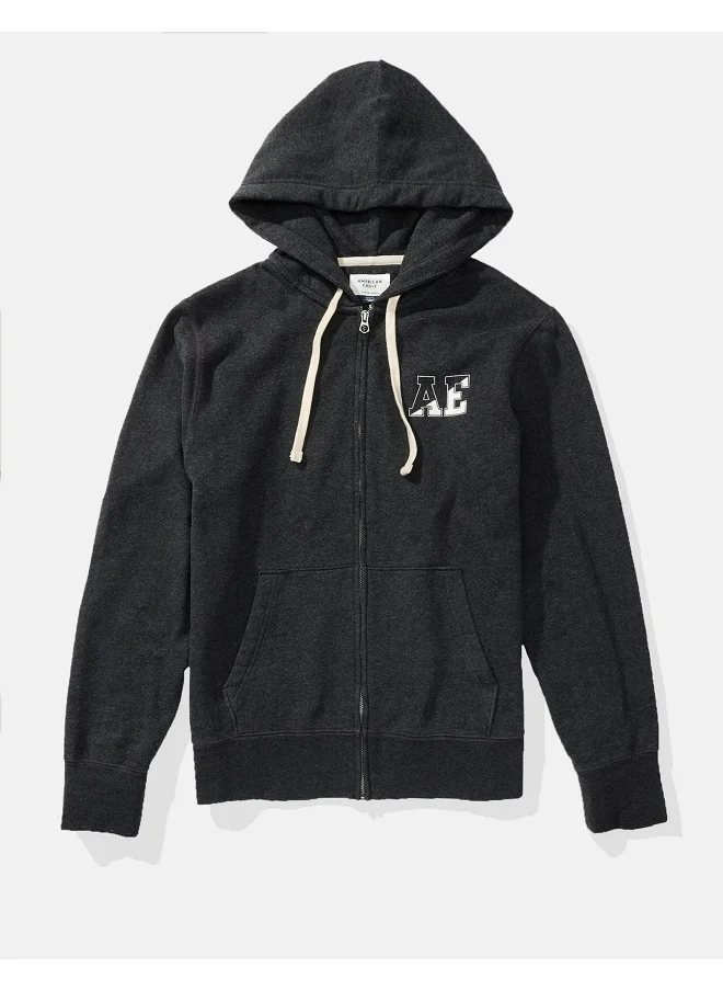 امريكان ايجل Graphic Zip Through Hoodie
