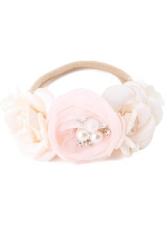 cherrboll cherrboll 3pcs Baby Girl Headbands Flowers, Super Soft & Stretchy Nylon Floral Hairbands for Newborn Toddler  - Image 5