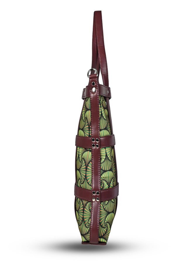 Bot Bag handbag for women without smart features (green illusion4) - Image 4