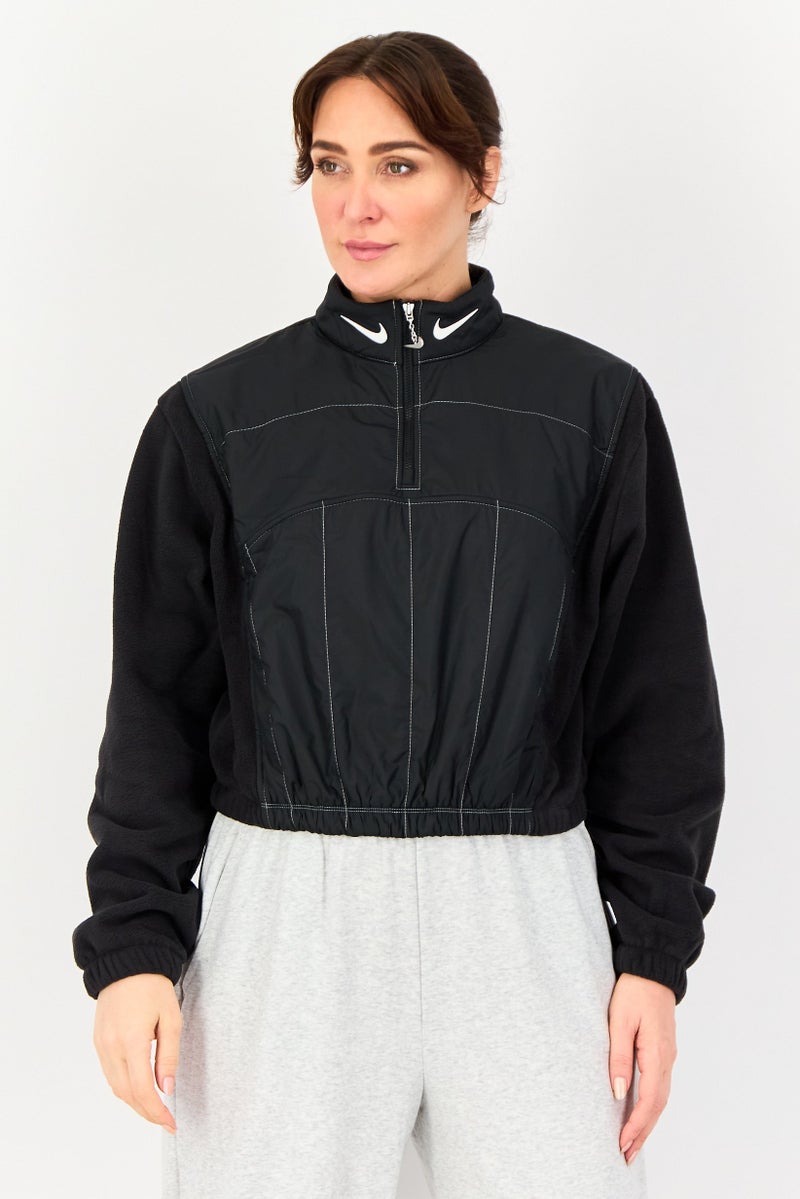 Nike Women Sportswear Fit Long Sleeve Outdoor Jacket, Black - Image 1