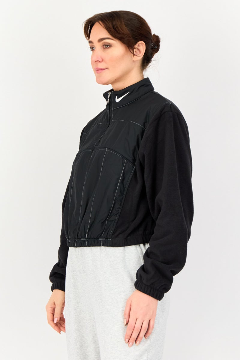 Nike Women Sportswear Fit Long Sleeve Outdoor Jacket, Black - Image 2