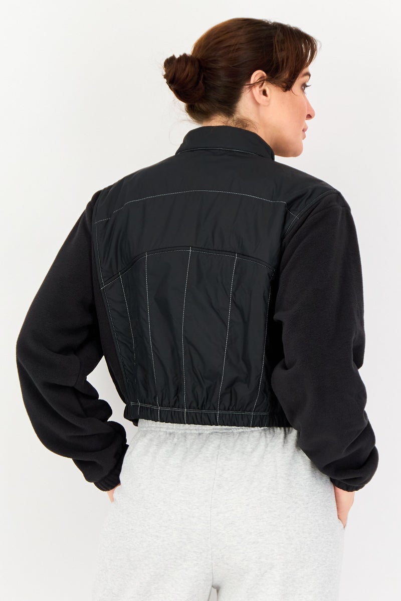 Nike Women Sportswear Fit Long Sleeve Outdoor Jacket, Black - Image 3