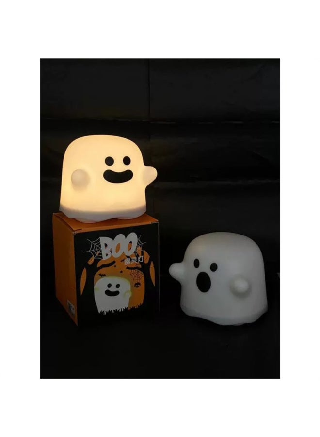 Loquat Ghost Night Light Charging Pat Light Timing Smart Sleeping Light Funny Atmosphere Light Decorative Table Lamp Home-Color:Haha Style 5w - Image 2
