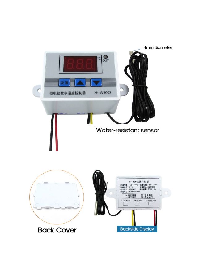 Generic LED Digital Mini Thermostat With Sensor Probe  - Image 2