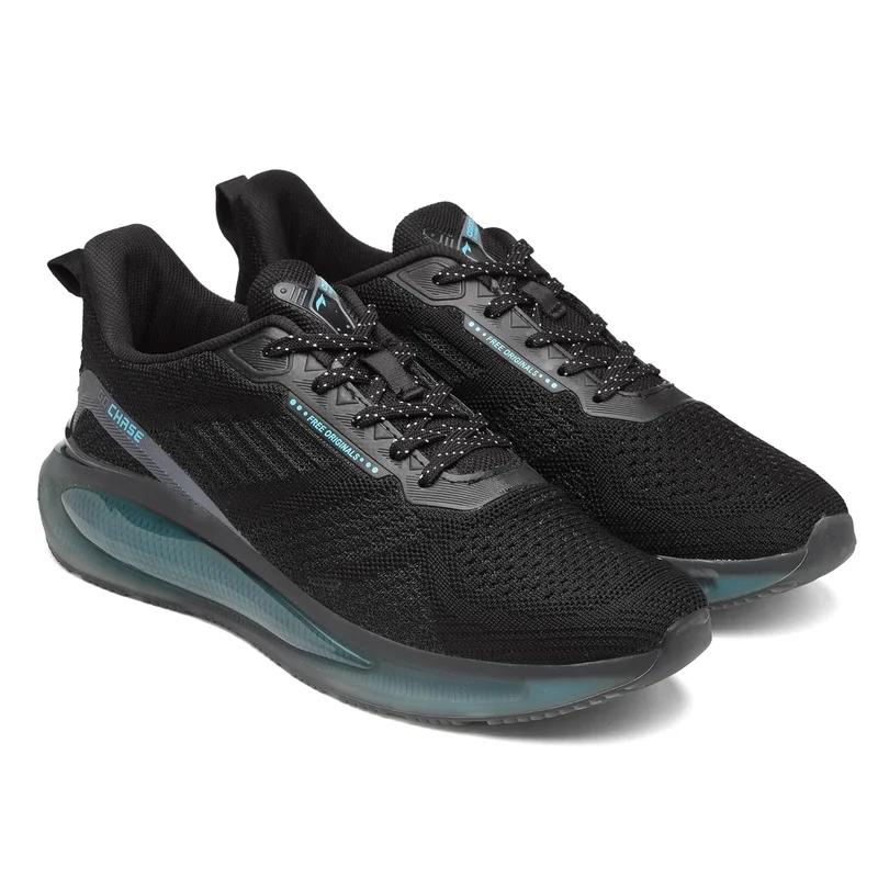 أسيان Black Firozi Running Shoes for Men and Boys