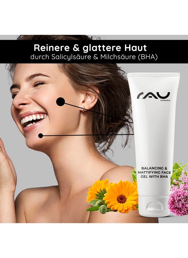 مستحضرات تجميل راو جل الوجه المتوازن والمُطفي من RAU مع BHA (2.54 أونصة سائلة) - للبشرة الدهنية وغير النقية - جل للوجه مع حمض الساليسيليك BHA - ضد البثور والرؤوس السوداء - عناية ليلية ضد حب الشباب  - Image 5