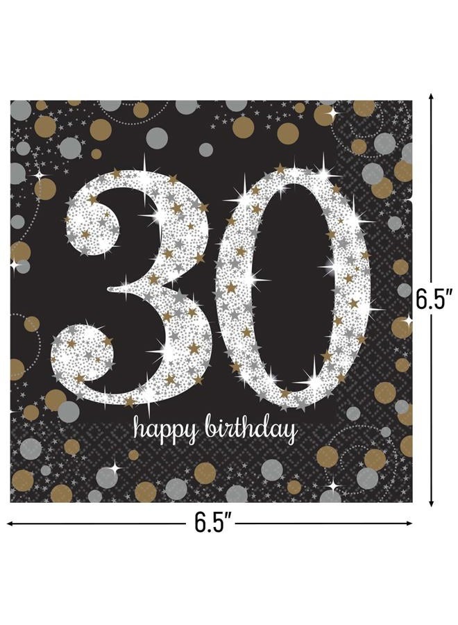 Amscan 511544 Sparkling Celebration 30" Luncheon Napkins, 16 pcs, Birthday - Image 2