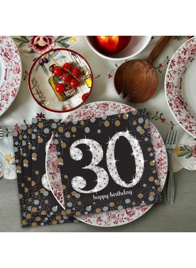 Amscan 511544 Sparkling Celebration 30" Luncheon Napkins, 16 pcs, Birthday - Image 3