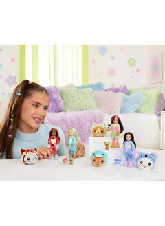 Barbie Cutie Reveal Chelsea Doll & Accessories, Animal Plush Costume & 6 Surprises Including Color Change, Puppy As Frog  - Image 5