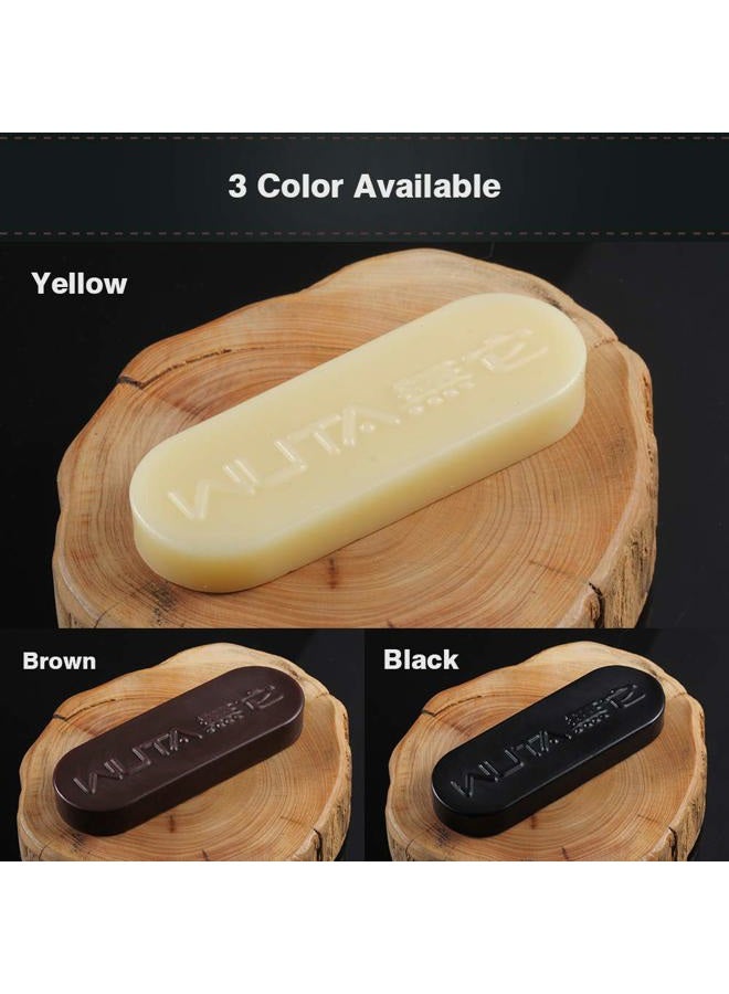 WUTA Professinal Leather Edge Sealing Wax Shoes Polishing Wax Firm Mill Edge Wax DIY Leather Burnishing Leather Working Tools,1pcs Yellow - Image 5