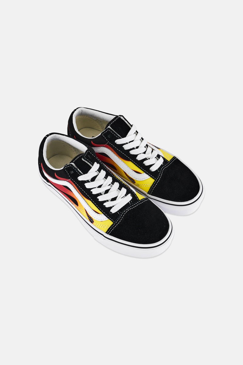 VANS Women Old Skool Lace Up Skateboarding Shoes, Multicolor - Image 2
