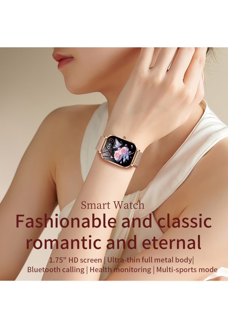 RollsTimi  Ladies Smart Watch Temperament Business Watch Sports Waterproof Watch Bluetooth Call Health And Sleep Monitoring Multi-sports Mode Long Battery Life - Image 3