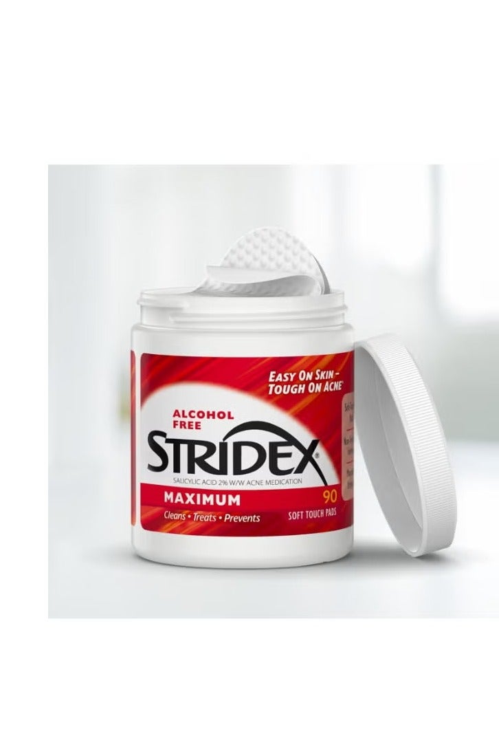 Stridex Maximum Single Step Acne Control 90 soft touch pads - Image 2