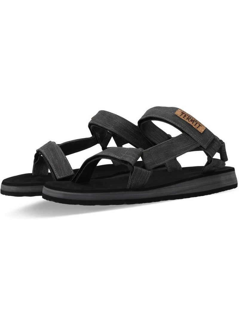 Termit صنادل رجالية راد رمادي EU 42، تيرميت، علوي قماش خفيف الوزن، نعل EVA للراحة، حزام قابل للتعديل لتناسب آمن، مثالي للمشي في الصيف - Image 5