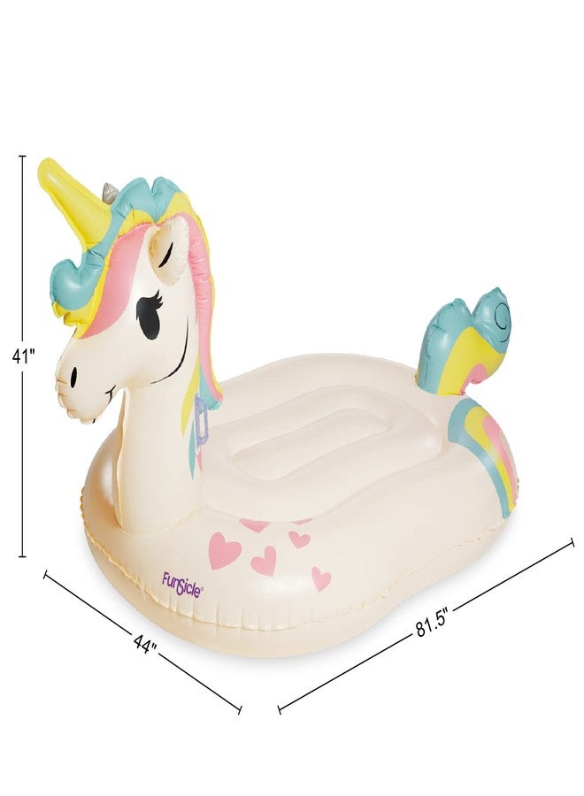 Funsicle Giant Inflatable Unicorn Magic Ride-On Pool Float, Adult-Sized - Image 2