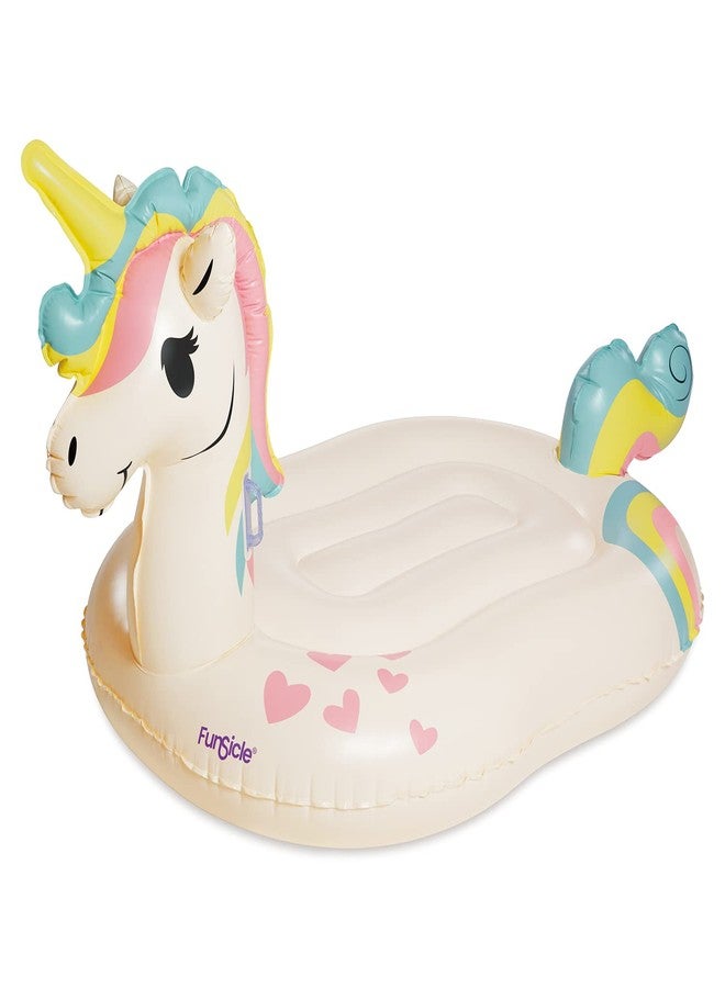 Funsicle Giant Inflatable Unicorn Magic Ride-On Pool Float, Adult-Sized - Image 1