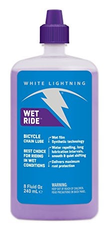 White Lightning Wet Ride Extreme Conditions Heavy Bicycle Chain Lube, 8-Ounce Drip Squeeze Bottle - Image 4