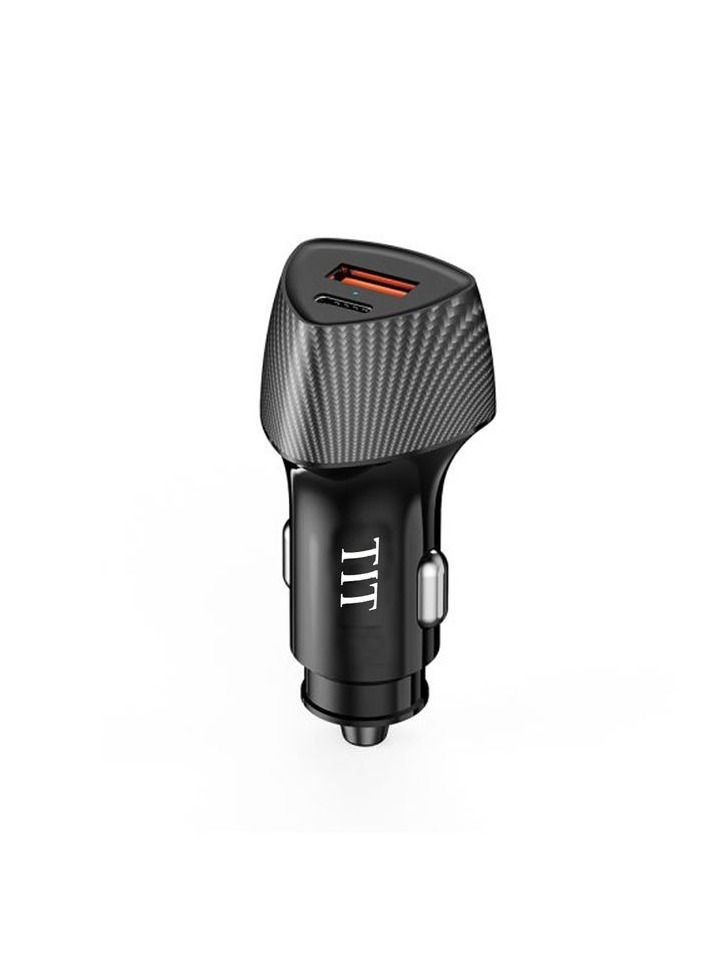 TIT Car PD Charger 38W Car Mobile Charger Charge Faster Qualcomm Quick Charge 3.0 For IOS and Android, Compatible with Most Cars T61 - Image 1