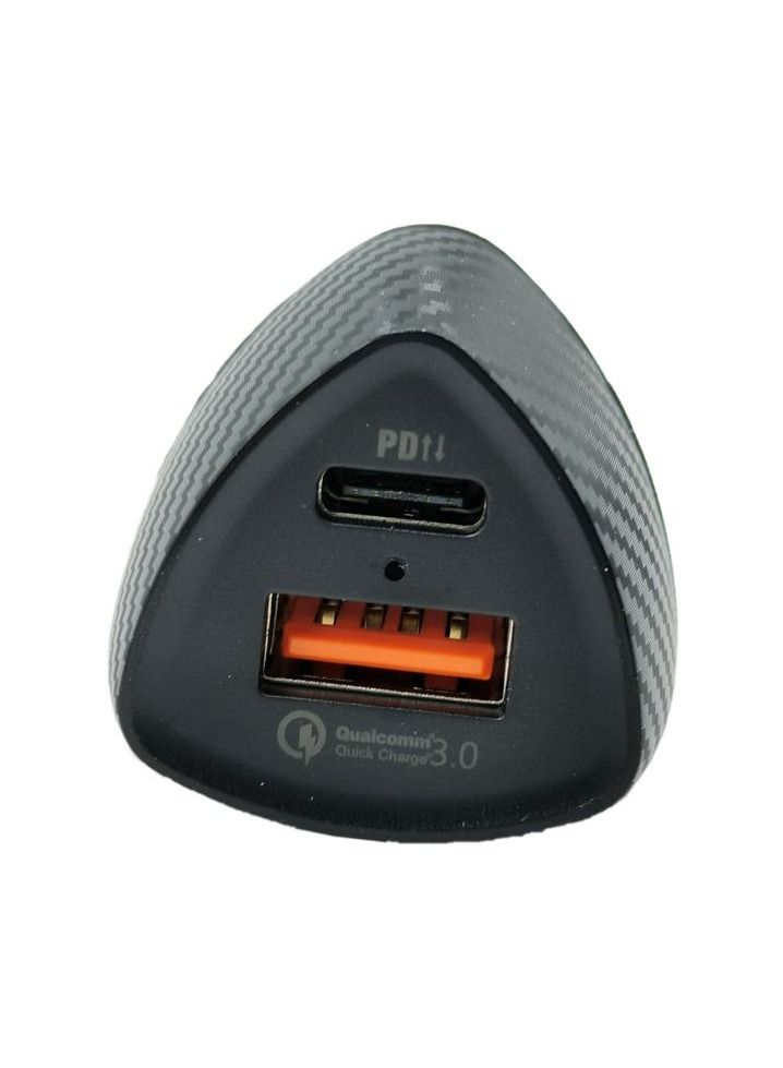 TIT Car PD Charger 38W Car Mobile Charger Charge Faster Qualcomm Quick Charge 3.0 For IOS and Android, Compatible with Most Cars T61 - Image 3