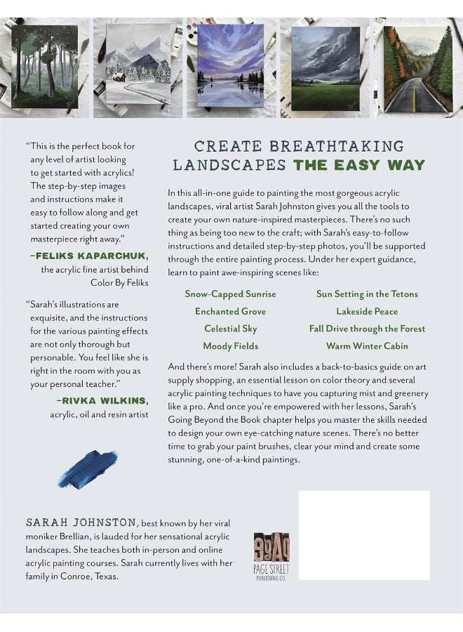 Acrylic Landscapes for Beginners: Your Step-by-Step Guide to Painting Scenic Drives, Misty Forests, - Image 2