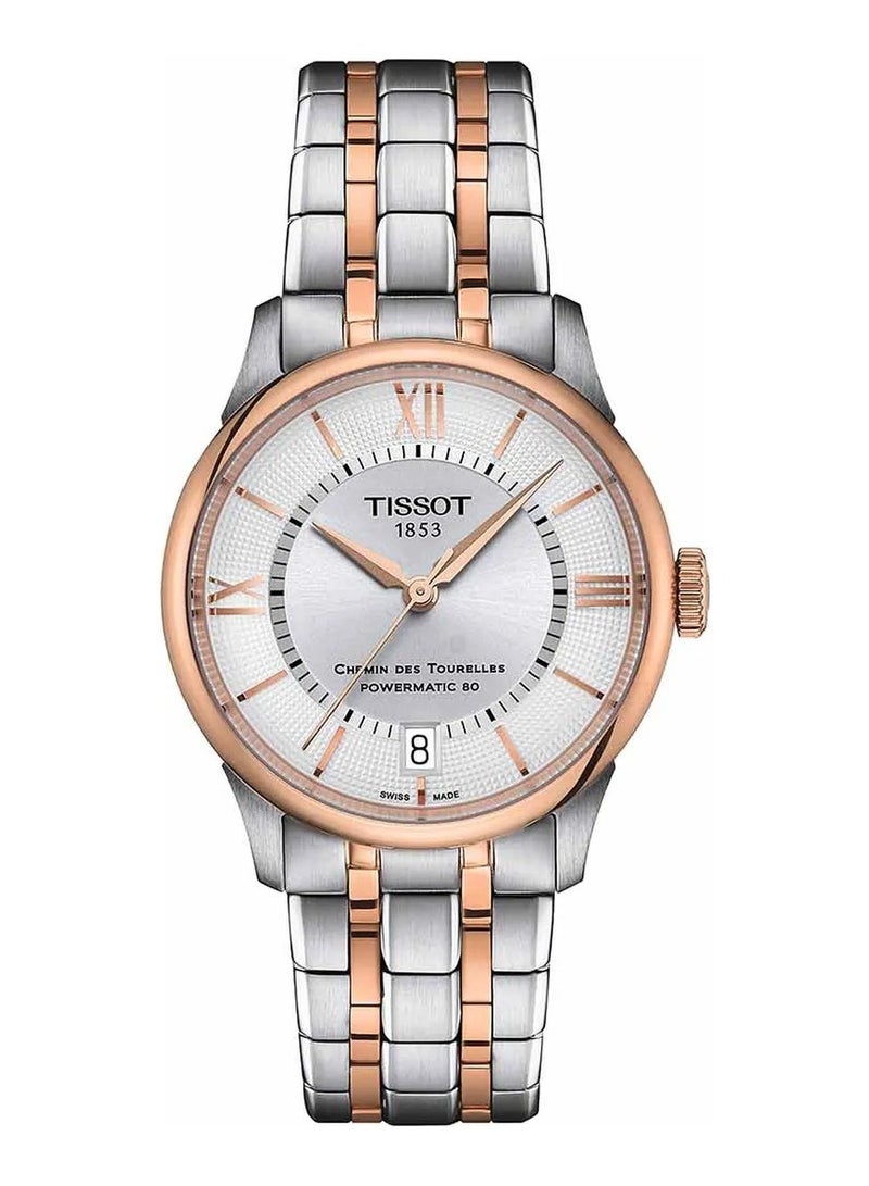 TISSOT Chemin des Tourelles Automatic Silver Dial Stainless Steel Men's Watch T139.207.22.038.00 - Image 1