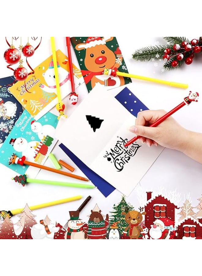 50 x Christmas Gel Ink Pens, 25 Styles (18 cm) - Image 4
