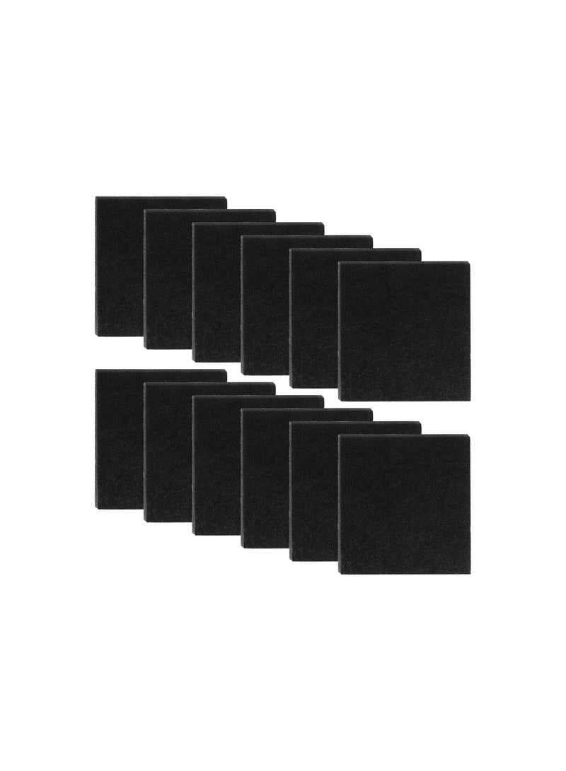 SYOSI فلتر قطة ليتربر فلتر قطن كاربون فلتر روائح فلتر ليتربر كاربون استبدال 10*11 سم فلاتر صندوق السماد لصواني قضاء الحاجة للقطط وصناديق قضاء الحاجة للقطط تحكم بالرائحة (أسود) (24 قطعة) - Image 1