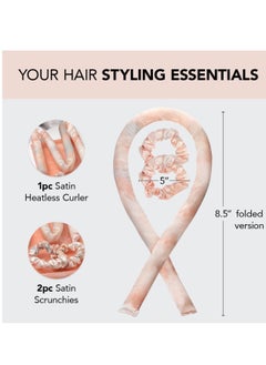 General New satin heat-free curling iron set, sleep hair, lazy tie, dyed curling disc, curling iron.  - Image 4