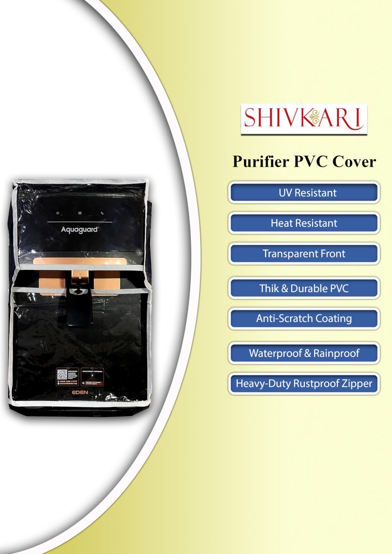 Shivkari Body Protective Water Purifier Cover for Eureka Forbes Aquaguard Eden Mineral RO+MF Alkaline Water Purifier, RO+MF Model Waterproof & Dustproof Water PurifierRO Body Covers - Image 2