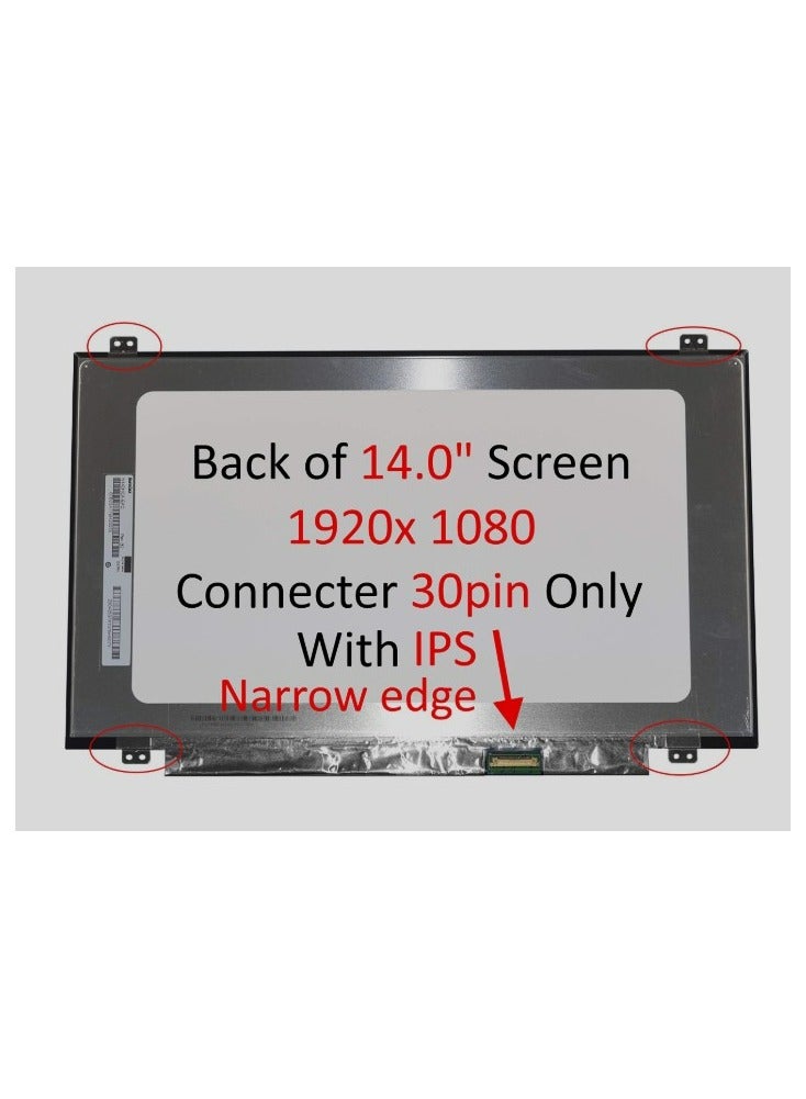 Terabyte شاشة LCD بديلة 14.0 بوصة N140HGA-EA1 FHD 1920x1080 30 دبوس حافة ضيقة FHD