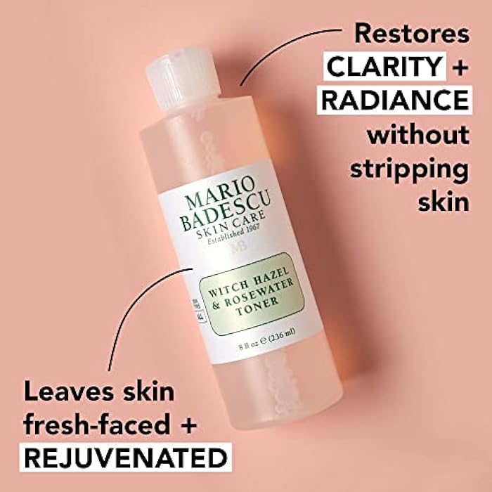 Mario Badescu Alcohol Free Witch Hazel Facial Toner for Aging Skin, Infused with Lavender/Rose Water and Aloe Vera, Face Toner for Combination or Dry Skin, 8 Fl Oz - Image 4